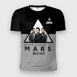 Футболка спортивная мужская 30 Seconds to Mars - poster, цвет: 3D-принт