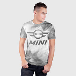 Футболка спортивная мужская Mini - white gradient, цвет: 3D-принт — фото 2