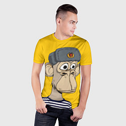 Футболка спортивная мужская NFT ape turtleneck, цвет: 3D-принт — фото 2