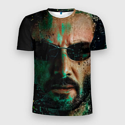 Футболка спортивная мужская Matrix - Keanu Reeves, цвет: 3D-принт