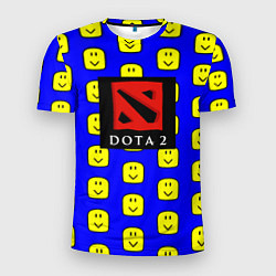 Футболка спортивная мужская Dota smile pattern, цвет: 3D-принт