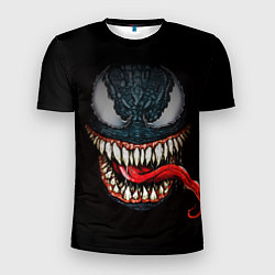 Мужская спорт-футболка Веном зубастый