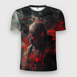 Мужская спорт-футболка Black Spider-man