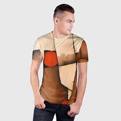 Футболка спортивная мужская Фрагментированная композиция, цвет: 3D-принт — фото 2