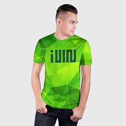 Футболка спортивная мужская Gidle green poly, цвет: 3D-принт — фото 2