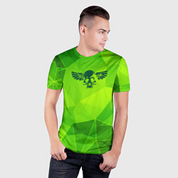 Футболка спортивная мужская Nazareth green poly, цвет: 3D-принт — фото 2