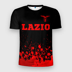 Футболка спортивная мужская Lazio - red gradient посередине, цвет: 3D-принт