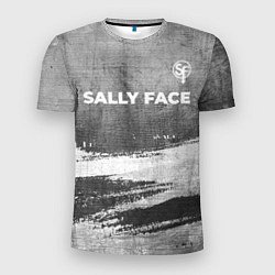 Футболка спортивная мужская Sally Face - grey gradient посередине, цвет: 3D-принт