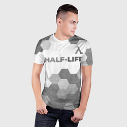 Футболка спортивная мужская Half-Life - white gradient посередине, цвет: 3D-принт — фото 2