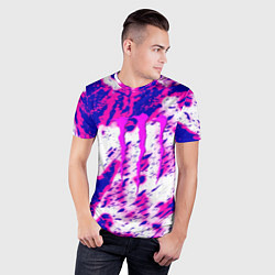 Футболка спортивная мужская Monster energy краски гранж, цвет: 3D-принт — фото 2