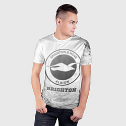 Футболка спортивная мужская Brighton - white gradient, цвет: 3D-принт — фото 2