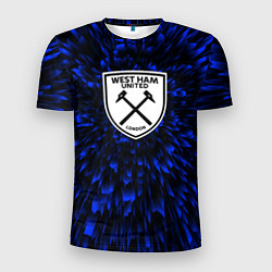 Футболка спортивная мужская West Ham blue energy, цвет: 3D-принт