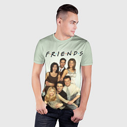 Футболка спортивная мужская Американский сериал - Друзья, цвет: 3D-принт — фото 2