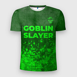 Футболка спортивная мужская Goblin Slayer - green gradient посередине, цвет: 3D-принт