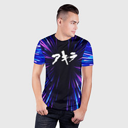 Футболка спортивная мужская Akira neon energy, цвет: 3D-принт — фото 2