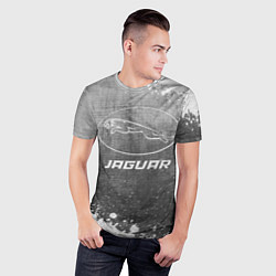 Футболка спортивная мужская Jaguar - grey gradient, цвет: 3D-принт — фото 2