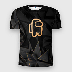 Футболка спортивная мужская Among Us golden poly, цвет: 3D-принт