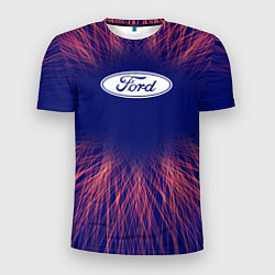 Футболка спортивная мужская Ford red energy, цвет: 3D-принт