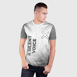Футболка спортивная мужская A Silent Voice - white gradient вертикально, цвет: 3D-принт — фото 2