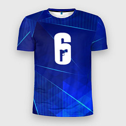 Футболка спортивная мужская Rainbow Six blue poly, цвет: 3D-принт