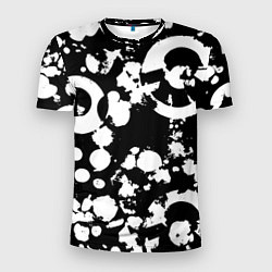 Мужская спорт-футболка Модная чб абстракция - нейроарт