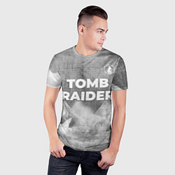 Футболка спортивная мужская Tomb Raider - grey gradient посередине, цвет: 3D-принт — фото 2