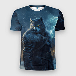 Футболка спортивная мужская Волк в доспехах, цвет: 3D-принт