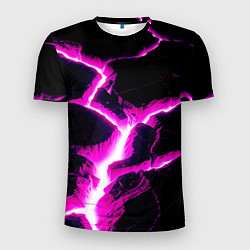 Мужская спорт-футболка Color pink black