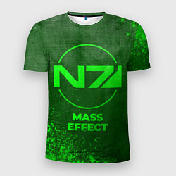 Футболка спортивная мужская Mass Effect - green gradient, цвет: 3D-принт