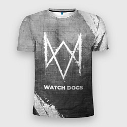 Футболка спортивная мужская Watch Dogs - grey gradient, цвет: 3D-принт