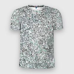 Мужская спорт-футболка Перламутровый серо-голубой паттерн