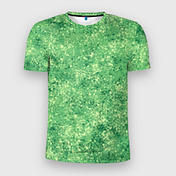 Мужская спорт-футболка Фисташковый текстура напыление