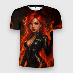 Футболка спортивная мужская Пламенная Мавуика - Genshin Impact, цвет: 3D-принт