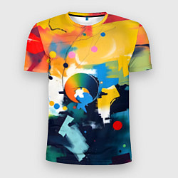 Футболка спортивная мужская Абстракция в деталях, цвет: 3D-принт