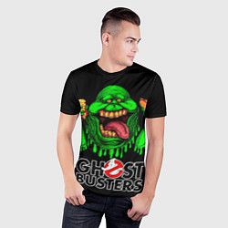 Футболка спортивная мужская Ghostbusters - Slimer with hot dog, цвет: 3D-принт — фото 2