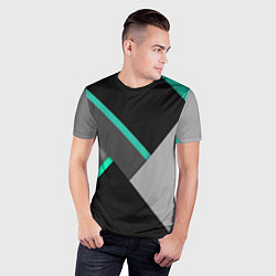 Футболка спортивная мужская Multicoloured, цвет: 3D-принт — фото 2