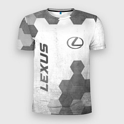 Футболка спортивная мужская Lexus - white gradient вертикально, цвет: 3D-принт