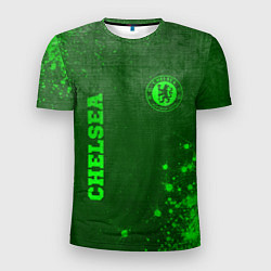 Футболка спортивная мужская Chelsea - green gradient вертикально, цвет: 3D-принт