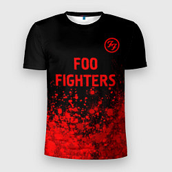 Футболка спортивная мужская Foo Fighters - red gradient посередине, цвет: 3D-принт