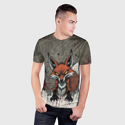 Футболка спортивная мужская Карикатурный лис, цвет: 3D-принт — фото 2
