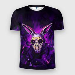 Футболка спортивная мужская Кибернетический кролик, цвет: 3D-принт