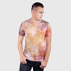 Футболка спортивная мужская Абстракция - atomic gold, цвет: 3D-принт — фото 2
