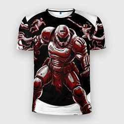 Футболка спортивная мужская Doom red guardian, цвет: 3D-принт