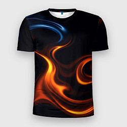Мужская спорт-футболка The color is fire orange