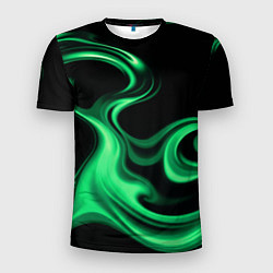 Футболка спортивная мужская Color green smoke, цвет: 3D-принт