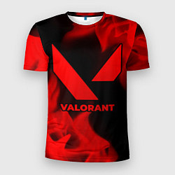 Футболка спортивная мужская Valorant - red gradient, цвет: 3D-принт