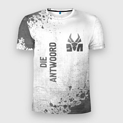 Мужская спорт-футболка Die Antwoord - white gradient вертикально