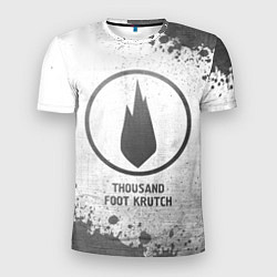 Футболка спортивная мужская Thousand Foot Krutch - white gradient, цвет: 3D-принт