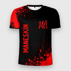 Футболка спортивная мужская Maneskin - red gradient вертикально, цвет: 3D-принт