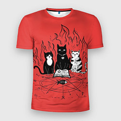 Футболка спортивная мужская Котики колдуют, цвет: 3D-принт